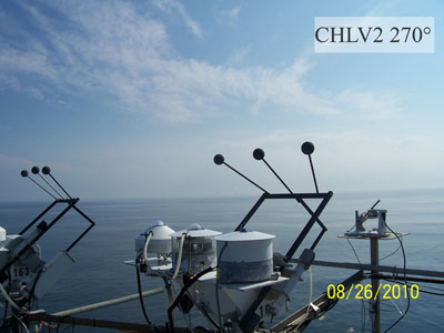 Viewing horizon 270° from Station CHLV2