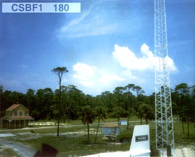Viewing horizon 180° from Station CSBF1