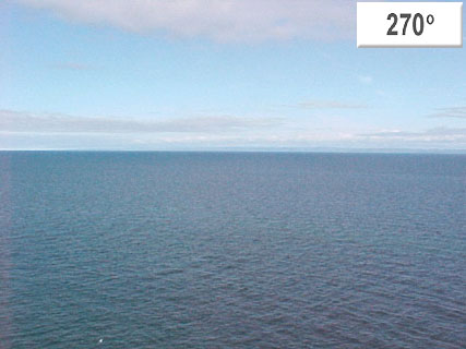 Viewing horizon 270° from Station ROAM4