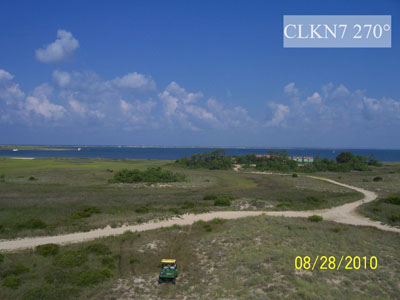 Viewing horizon 270° from Station CLKN7