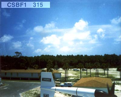 Viewing horizon 315° from Station CSBF1
