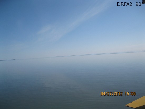 Viewing horizon 90° from Station DRFA2