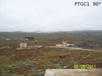 Viewing horizon 90° from Station PTGC1