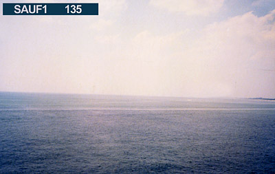 Viewing horizon 135° from Station SAUF1