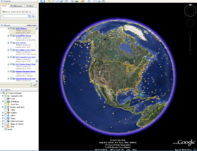 Google Earth 3D virtual environment